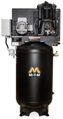 MI-T-M ACS-23105-80VM Electric Air Compressor, 18 Cfm, 860 rpm, 5 HP, 230 V, 1 Phase, 23 A | CV6ZDH