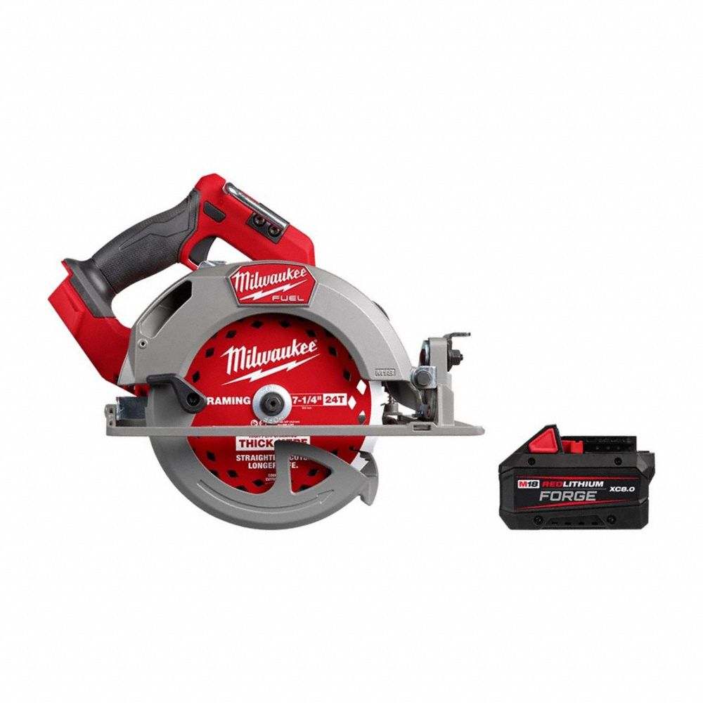 Circular Saw Kit, 7 1/4 Inch Dia, Right, 2 5/8 Inch Max Cutting Dp at 0 Deg, 0 Deg-57 Deg