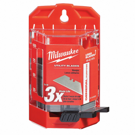 Utility Blade, 3/4 Inch Blade Width, 0.03125 Inch Blade Thickness