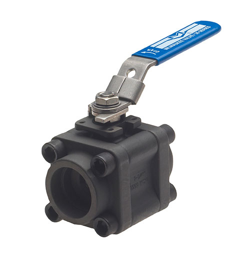 MILWAUKEE VALVE 35FCS1NLLV -100 Ball Valve, 3 Piece, Carbon Steel, 1 Inch Valve Size | CE2MBD