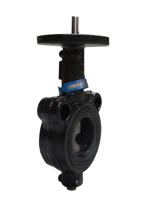 MILWAUKEE VALVE MW123B A18 Butterfly Valve, With Bare Stem, Wafer, Buna Liner, Cast Iron, 18 Inch Valve Size | CE2XJJ