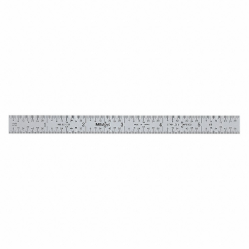 MITUTOYO 182-201 Steel Rule Flexible 6 Inch 8 / 16 / 32 / 64ths | AE7ZCB 6C289