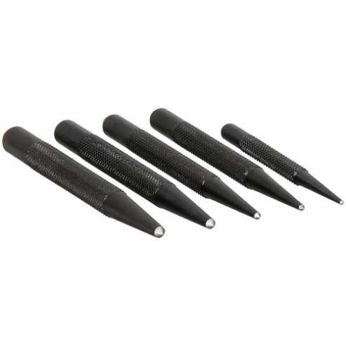 Center Punch Set With Pouch 3 And 4 Inch 5 Pc