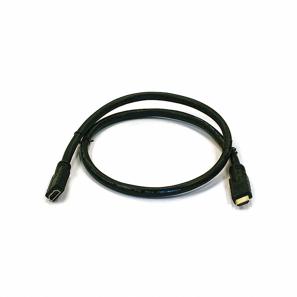 MONOPRICE 3341 HDMI Extension Cable Black 3 feet 24AWG | AE6EYC 5RFG4