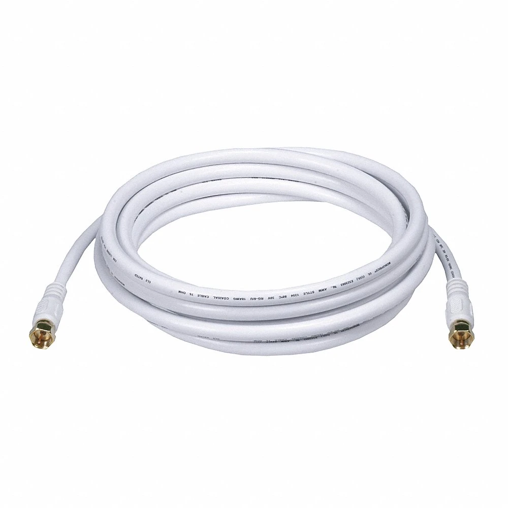 MONOPRICE 6315 Video Cable F Type Coaxial Rg6 10ft White | AA6JYN 14C403