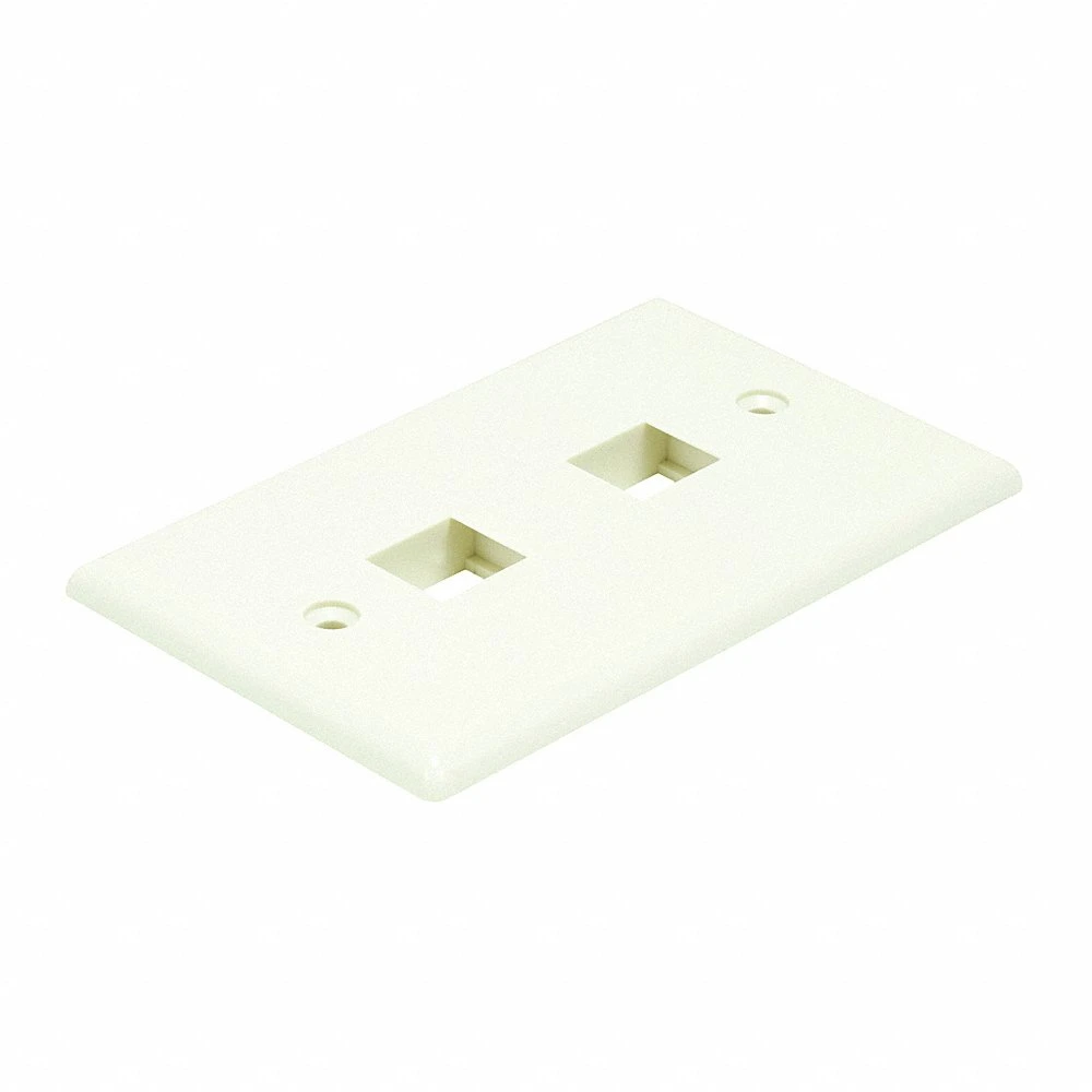 MONOPRICE 6728 Wall Plate Blank 2 Hole Ivory | AA6NFF 14J393