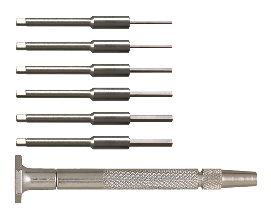 Hex Driver Set, 7 Pc. Steel Handle, 6 Blades And 1 Handle