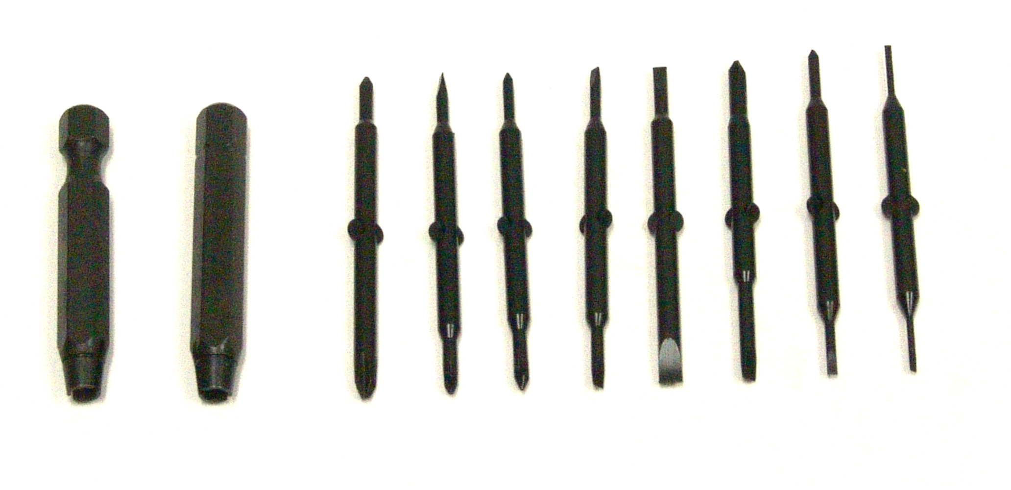 Adapter Set, 8 Double End Screwdriver Blades And 2 Adapters