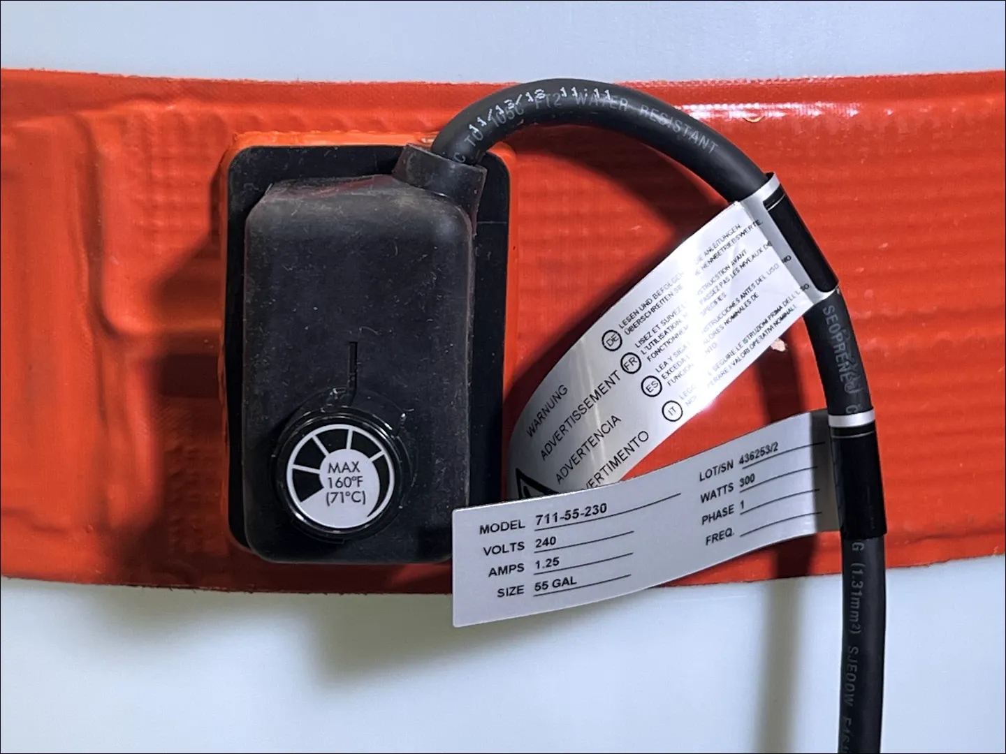 MORSE DRUM 711-30-115 Drum Heater For 113-Litre For Non-Metallic/Metal Drums, 115v 50/60Hz | AF6FQW