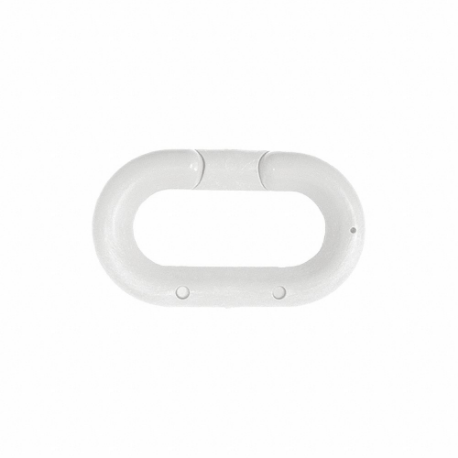 Chain Link, Outdoor or Indoor, 2 Inch Size, White, Plastic