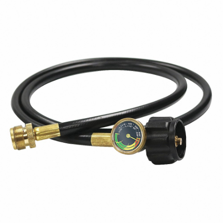 Portable Gas Propane Hose and Gauge Assembly, Hoses and Regulators