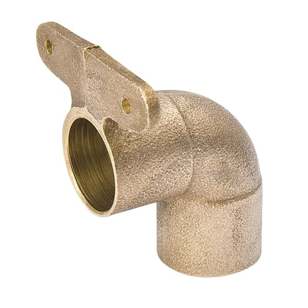 Elbow, 90 Deg., High Ear, C x C, 3/4 Inch Size, Cast Brass Alloy