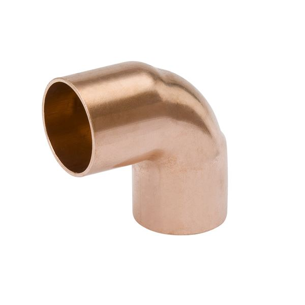 Elbow, 90 Deg., Intermediate Radius, C x C, 3/4 Inch Size, Wrot Copper