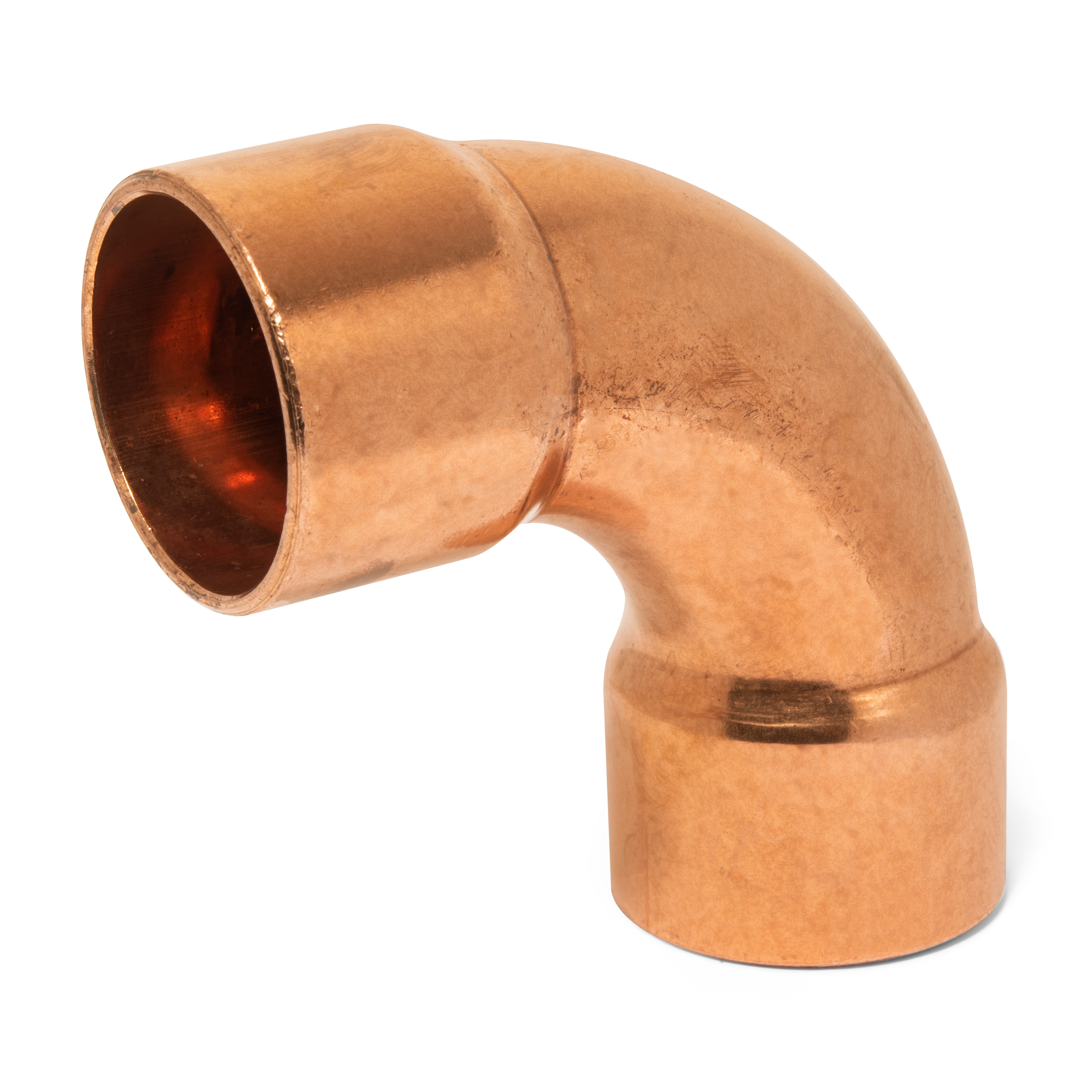 Elbow, 90 Deg., Long Radius, C x C, 1/2 x 1/2 Inch Size, 1885 PSI, Copper Iron