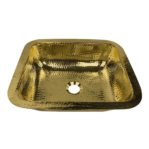 17.5 Inch W x 14.5 Inch L x 5.125 Inch H, Brass