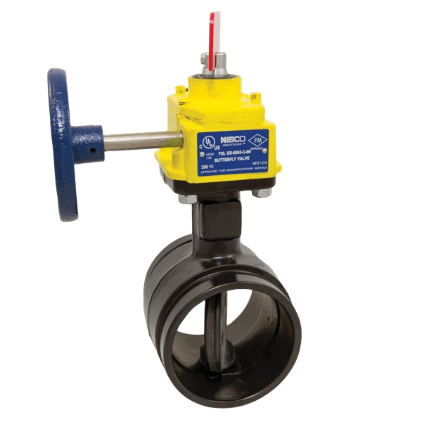 Butterfly Valve, 2-1/2 Inch Valve Size, 350 psi Max Pressure, Ductile Iron