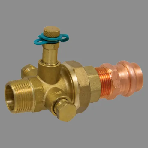 Union With Test Port, MPT Body x Press Tailpiece