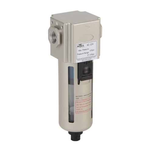 Pneumatic Filter, Coalescing, 1/4 Inch Female Npt Inlet, 1/4 Inch Female Npt Outlet