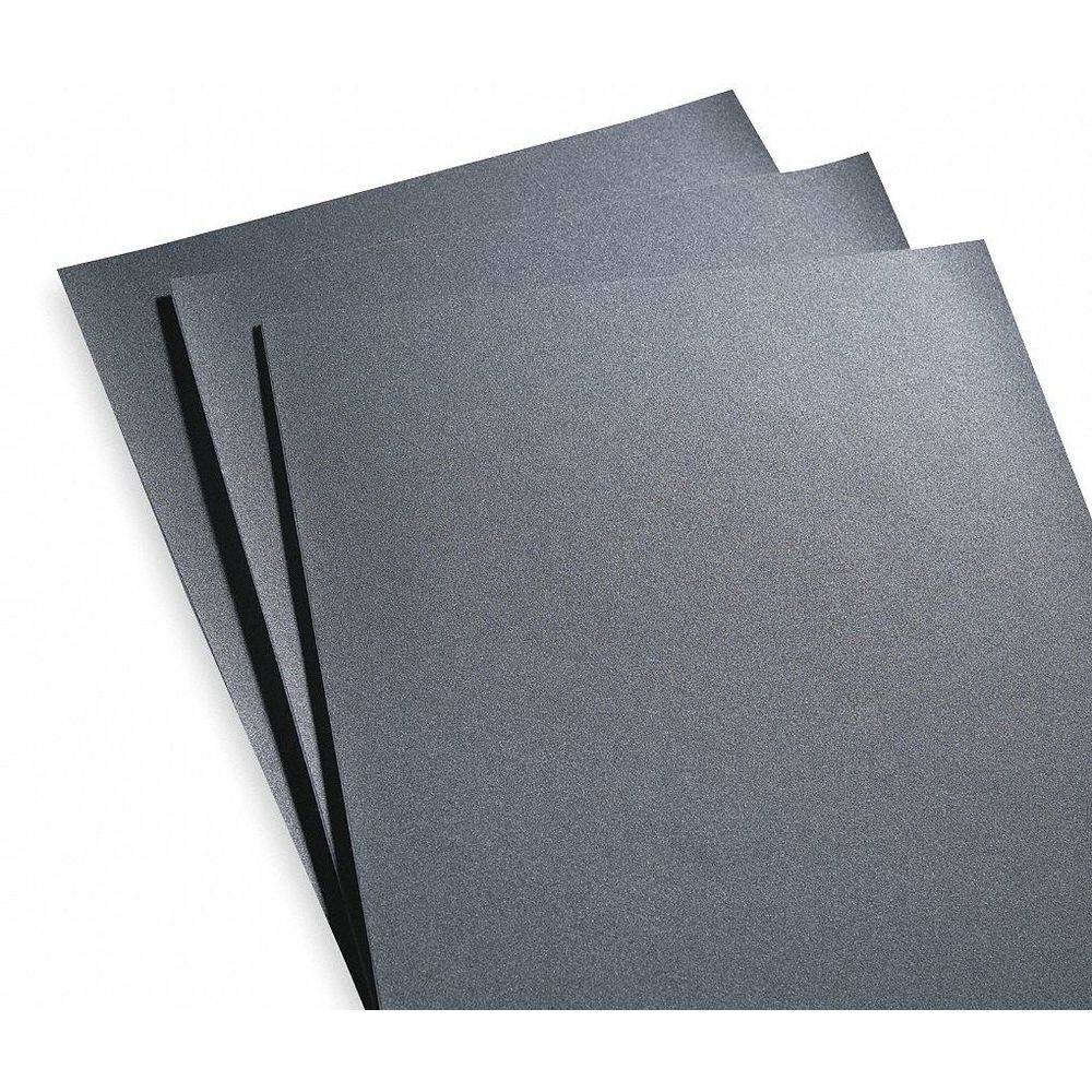 Sanding Sheet, Silicon Carbide, 180 Grit, 11 Inch L x 9 Inch W, 50 Pk