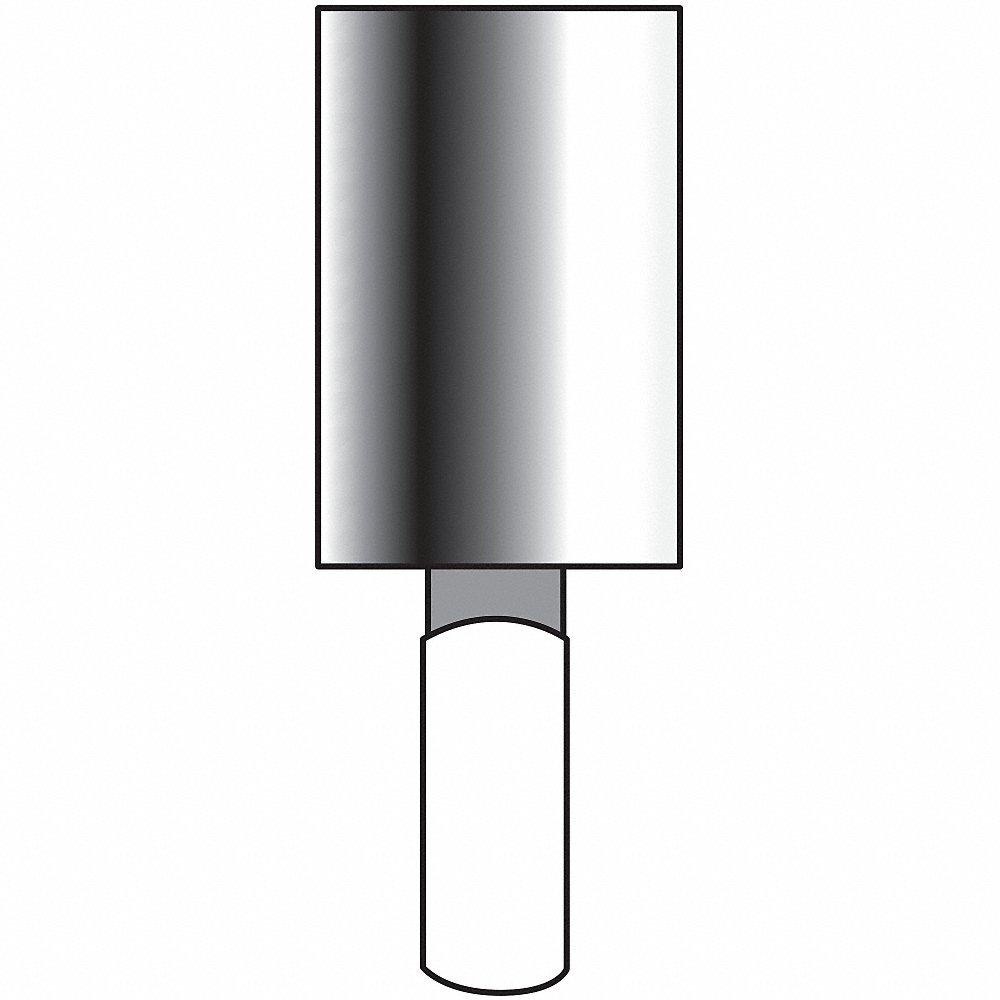 Punta montata vetrificata, diametro 3/8 di pollice, media, ossido di alluminio, grana 60