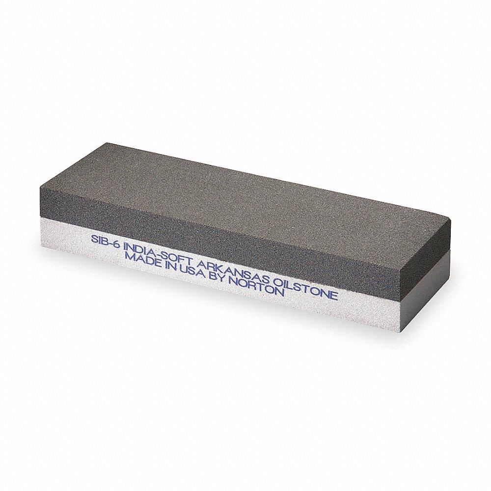 Piedra de afilar de grano combinado, óxido de aluminio, grueso/extrafino, 6 pulgadas de largo