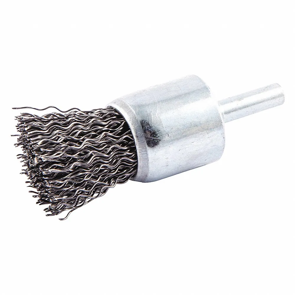 NORTON ABRASIVES 66252839113 Crimped Wire End Brush, 1/4 Inch Shank, 0.020 Inch Wire Dia. | CD3YZA 416M10