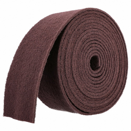Non-Woven Roll, 6 Inch Width x 30 ft Length, Aluminum Oxide, Very Fine, Maroon