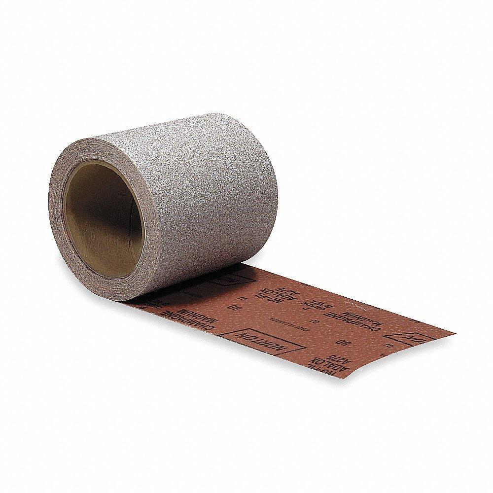 Rollo abrasivo, fino, óxido de aluminio, 90 pies de largo, 2 3/4 pulgadas de ancho, papel