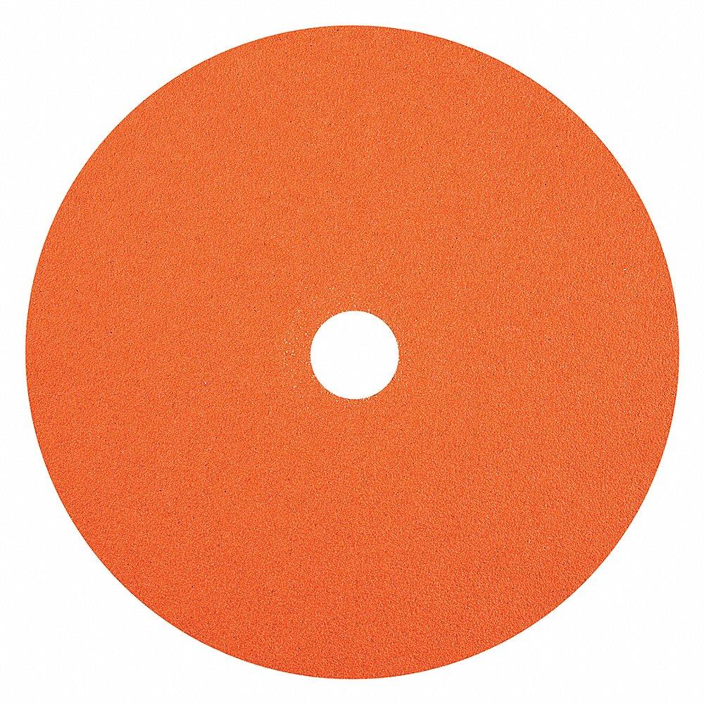 Fiber Disc, 7 Inch Dia., 80 Abrasive Grit, Coarse, Fiber, No Backing