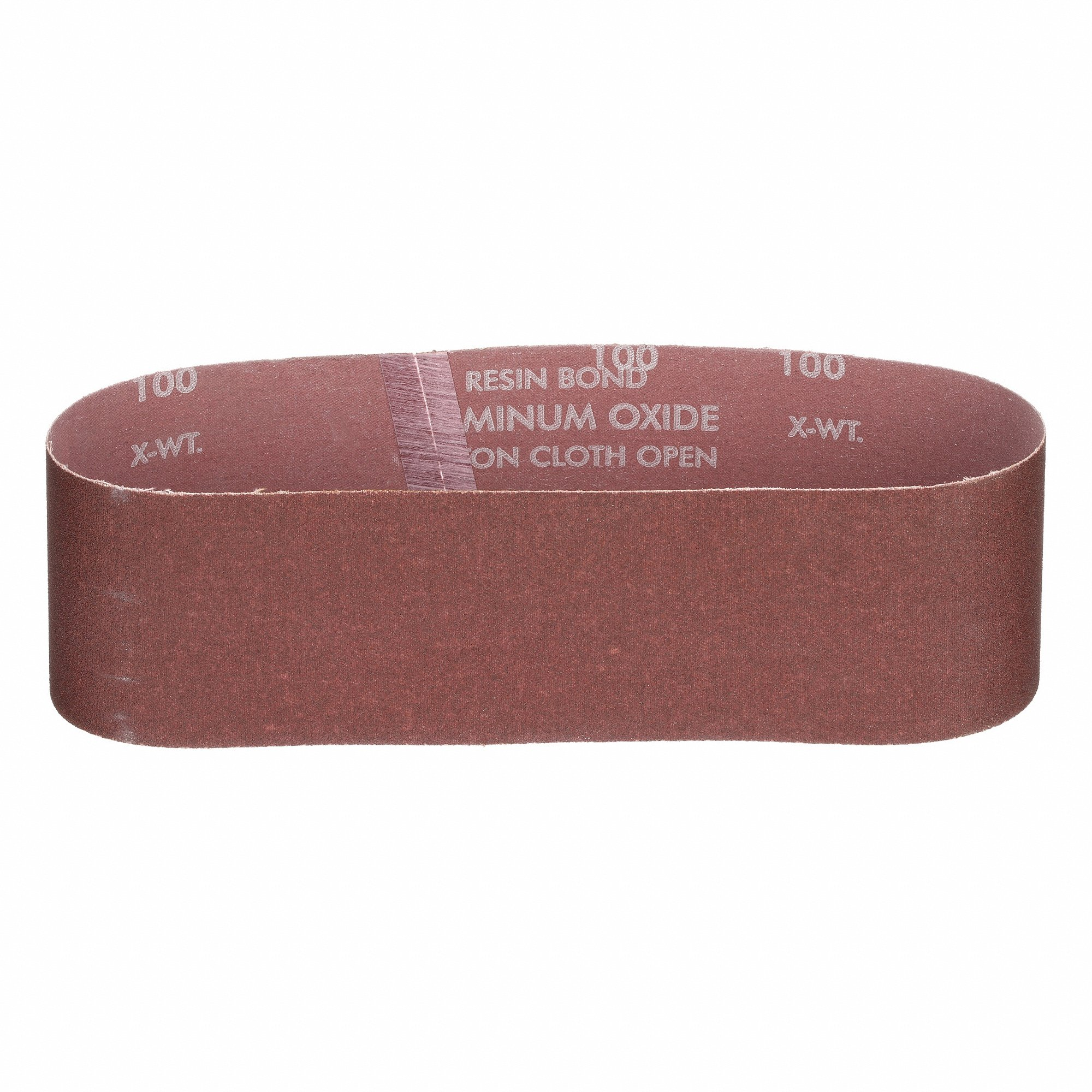 NORTON ABRASIVES 07660702066 Sanding Belt, 3 Inch W X 24 Inch L, Aluminum Oxide, 100 Grit, X Wt Cotton Backing, 5 PK | CT4ERW 290A79