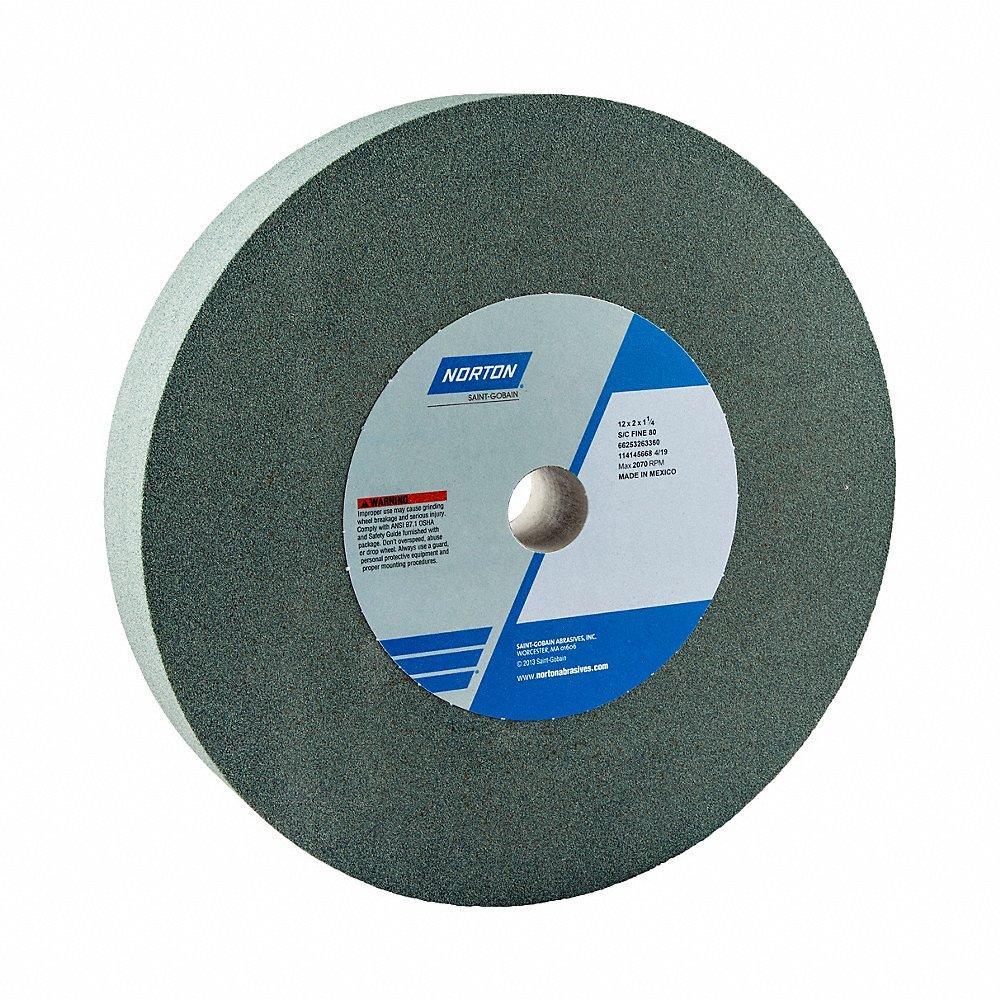 Straight Grinding Wheel, 12 Inch Dia., 1 1/4 Inch Hole Size, 2 Inch Thickness
