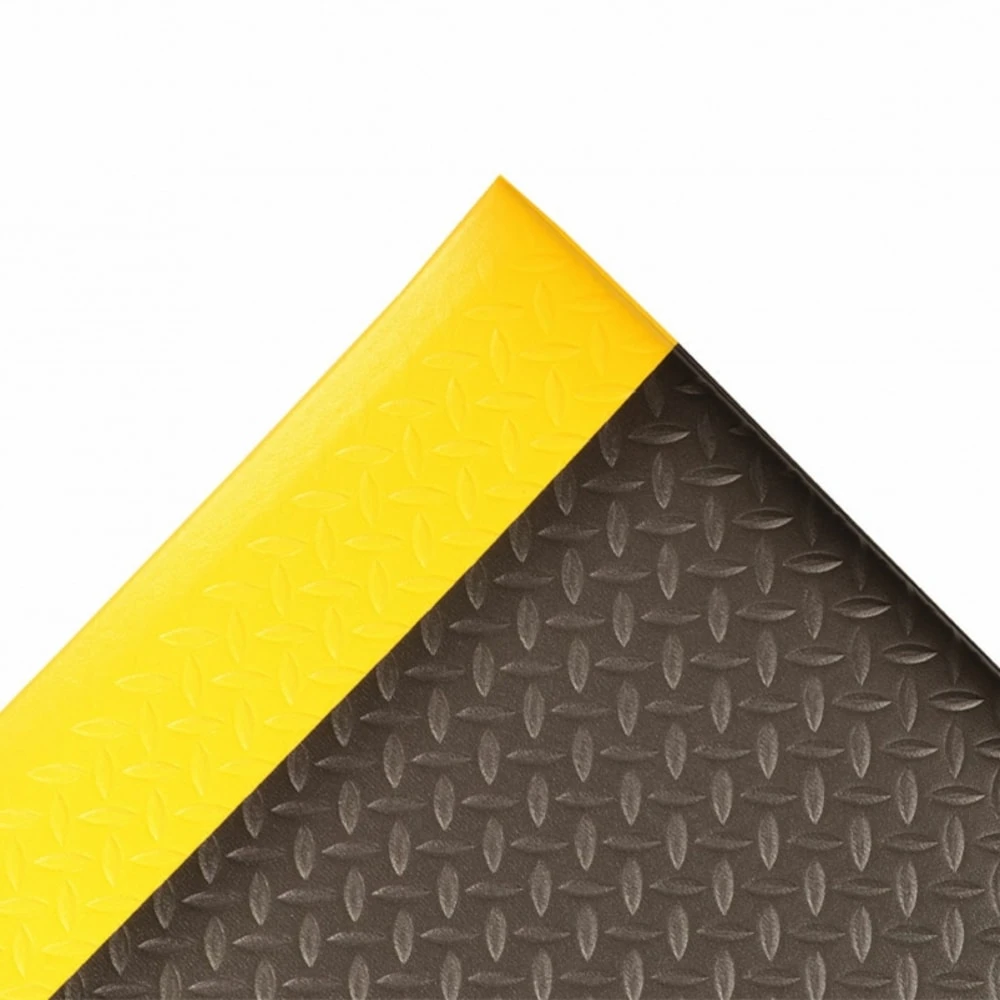 NOTRAX 419S0312BY Anti-fatigue Runner 3 x 12 Feet Black With Yellow | AC8LHU 3BY51