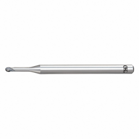OSG 3110105 ボールエンドミル、2枚刃、加工径0.1 mm、刃長0.1 mm