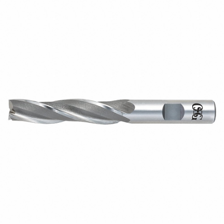 Tapered End Mill, Cobalt, BrigHeight Uncoated, 1 Deg Taper Angle per Side