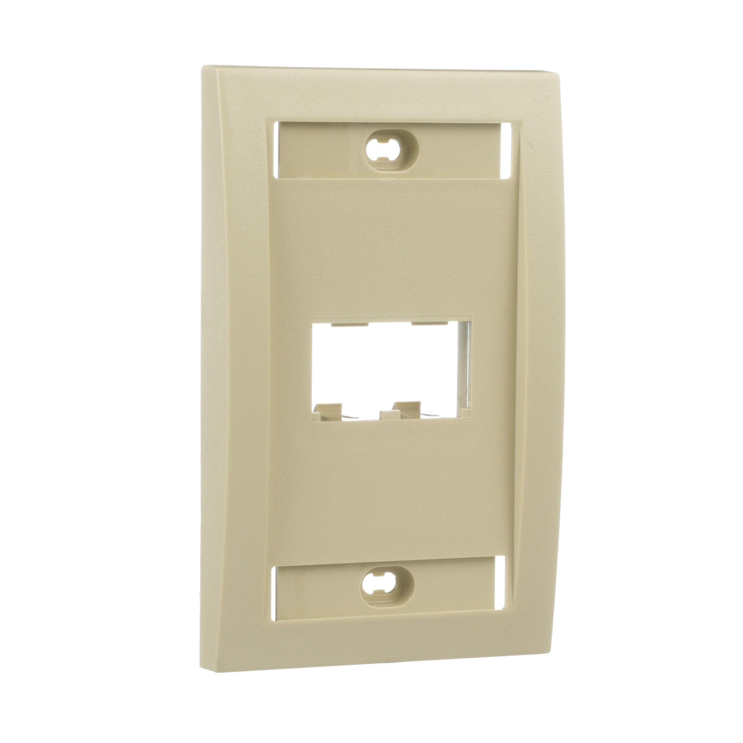PANDUIT CFPE2EIY Faceplate Single Gang 2 Ports Ivory | AE7QBG 5ZVZ8