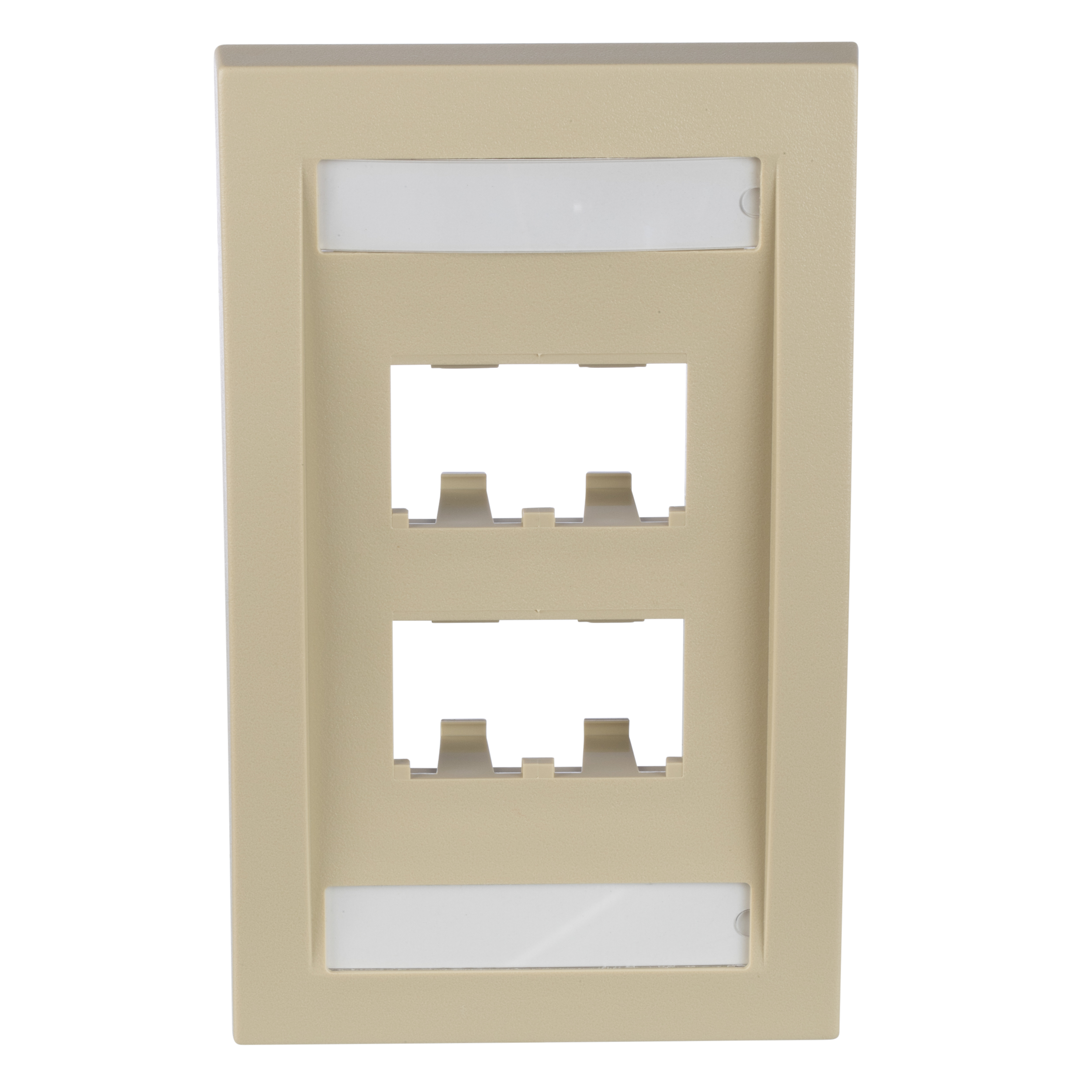 PANDUIT CFPE4EIY Faceplate Single Gang 4 Ports Ivory | AE7QBD 5ZVZ5