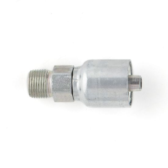 PARKER 10143-8-4 Hydraulic Crimp Fitting, Steel x Steel, Straight, -4 | CT7FHB 55CY49