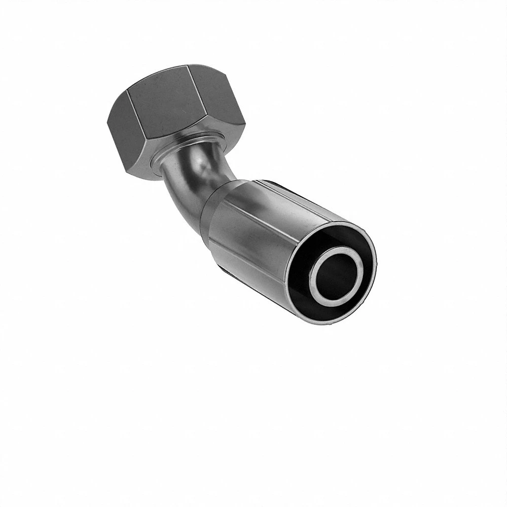PARKER 10C43-25-12 Hydraulic Crimp Fitting, Steel x Steel, 45 Deg Elbow, -12 | CT7EEU 55CZ04