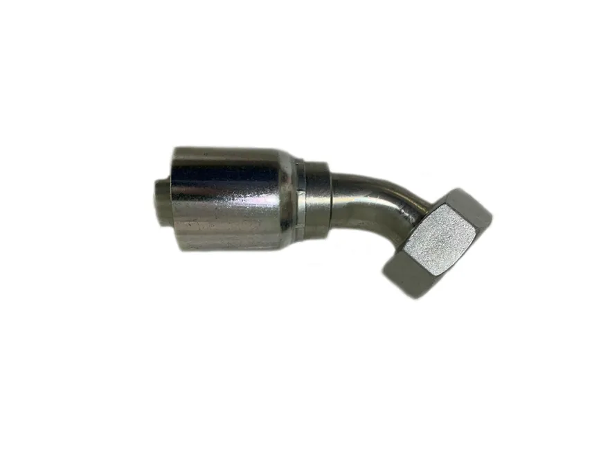 PARKER 10C77-20-10 Hydraulic Crimp Fitting, Steel x Steel, 45 Deg Elbow, -10 | CT7EEJ 55CZ08