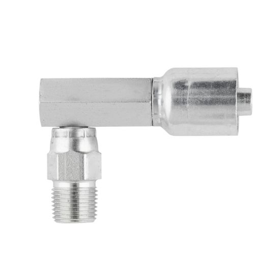 PARKER 11L43-8-8 Hydraulic Crimp Fitting, Steel x Steel, 90 Deg Elbow, -8 | CT7EKQ 55CZ77