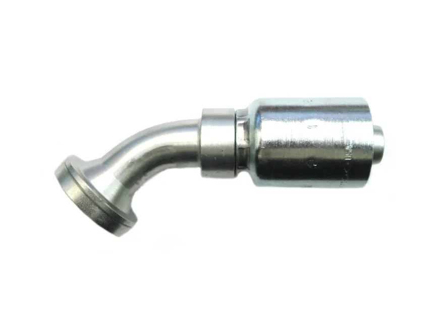 PARKER 16F77-12-12 Hydraulic Crimp Fitting, Steel x Steel, 45 Deg Elbow, -12 | CT7EEN 55DA35