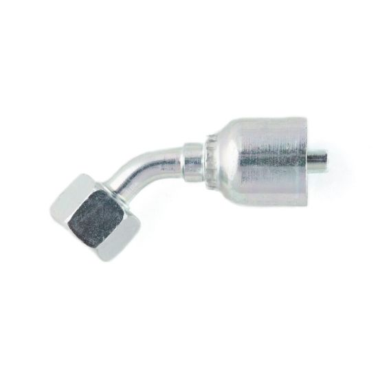 PARKER 1B143-10-10 Hydraulic Crimp Fitting, Steel x Steel, 45 Deg Elbow, -10 | CT7EEF 55DA63