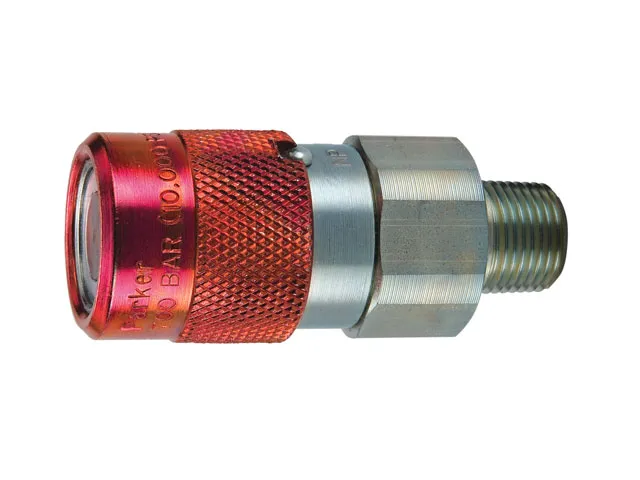 PARKER FH-371-6MP Quick Coupling, Non-Spill, Steel, 10000 Psi | BX2QJU