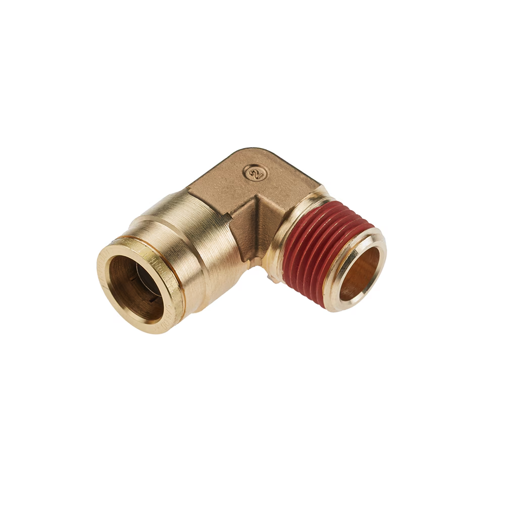 PARKER VS169PTCNS-10-8 Brass DOT Push-to-Connect Fitting, Brass, Push-to-Connect x MNPT | CT7ETX 791CH3