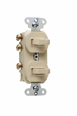 Combination Switch, Non Grounding, 15 A, 120/277 VAC