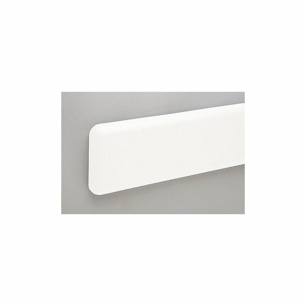 Wall Protection Guard, 6 Inch Heightt, 144 Inch Length, 5/64 Inch Thick, Linen White