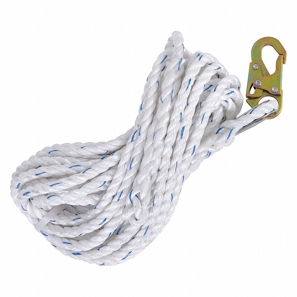 Wht Vert Lfln, Snp Hook, Back S Ansi, 25Ft