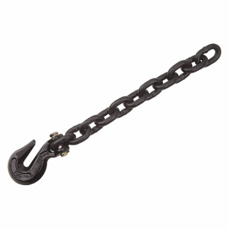 Chain with Hooks, Alloy Steel, 1/2 Inch Trade Size, 12000 lb Working Load Limit