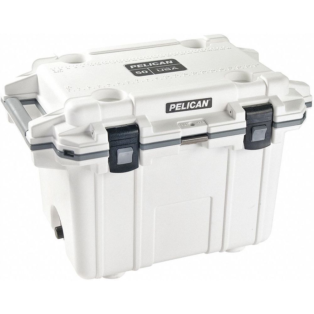 Marine Chest Cooler, Plastic, 50 Qt. Capacity, Ice Retention Up to 10 days