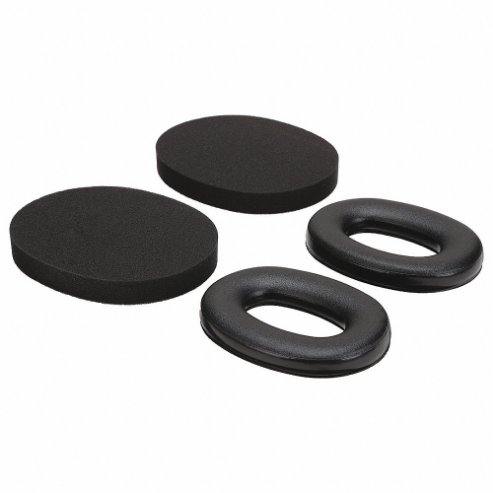 Replacement Ear Muff Pad Kit, 28 dB NRR, Electrically Insulated, Foam/Polyurethane/PVC